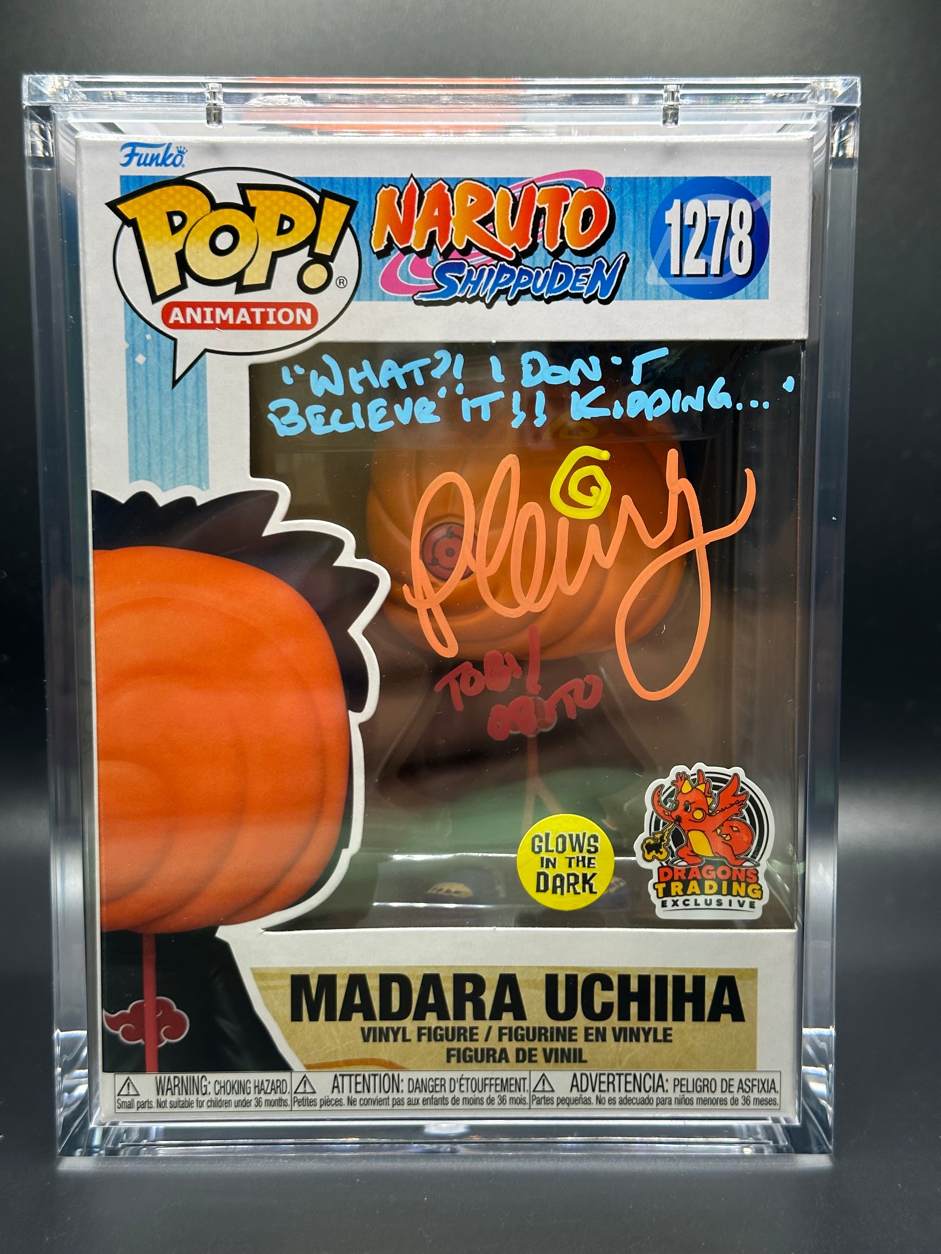 Madara signed good funko pop w/ PopShield Armour