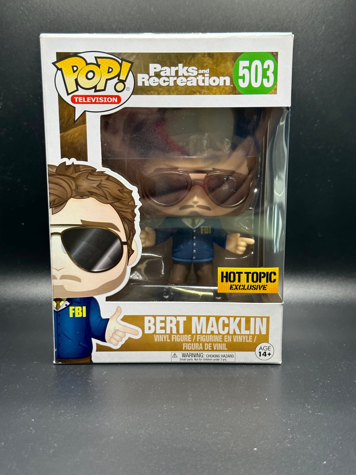 Funko Pop! Parks and Recreation: Bert Macklin (Hot Topic)