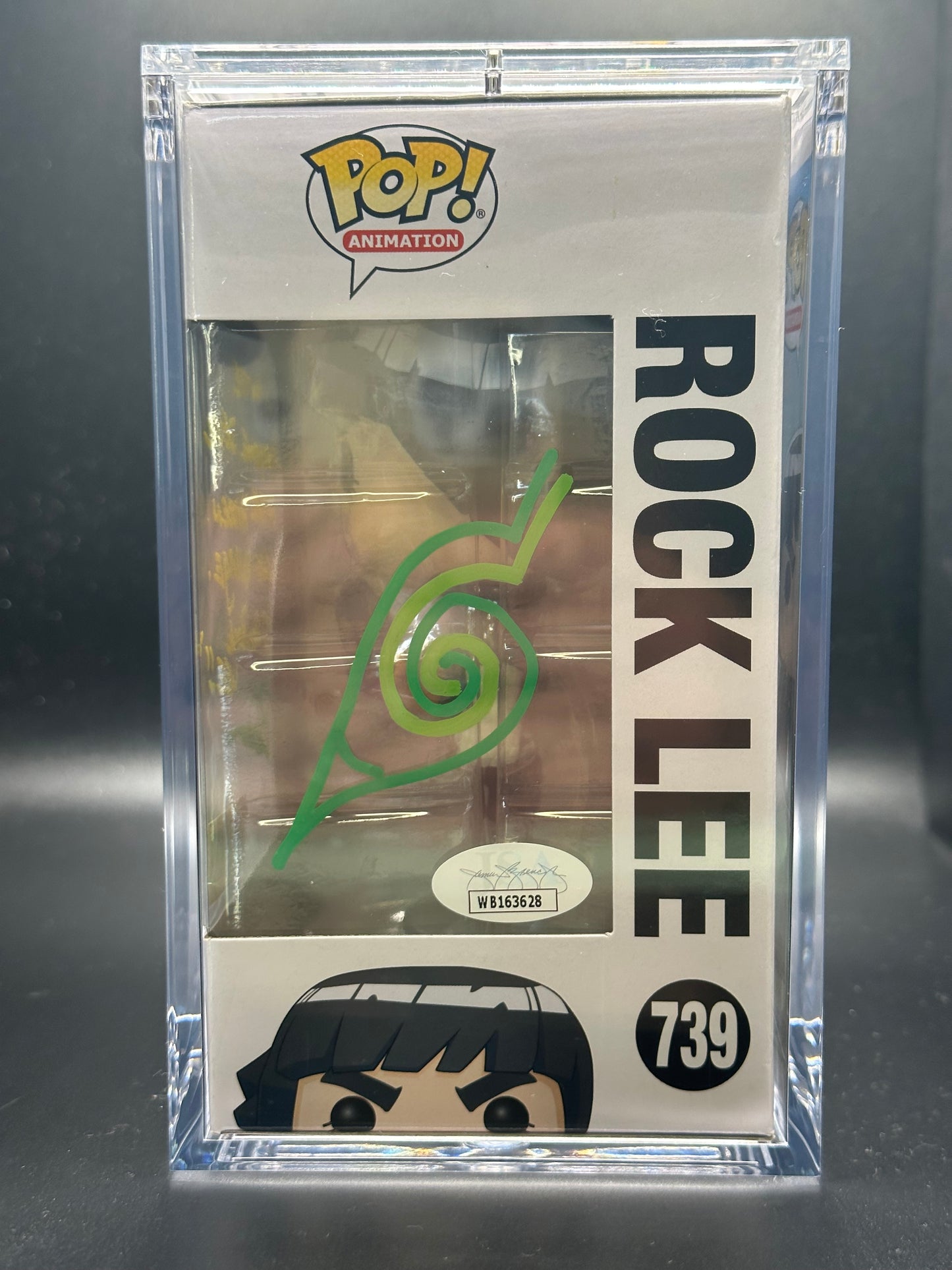 Funko Pop! Naruto Shippuden: Rock Lee Signed by Brian Donovan (JSA Certified)