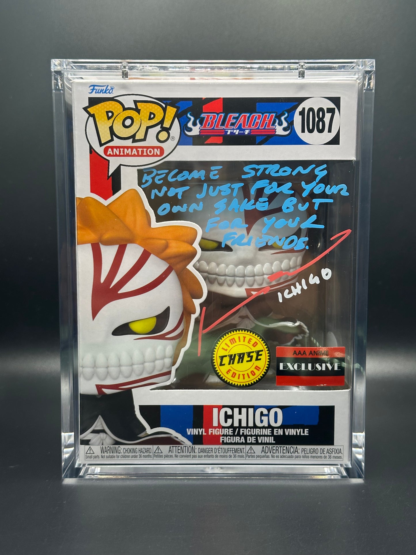 Funko Pop! Bleach: Ichigo Chase SIGNED by Johnny Yong Bosch (JSA Certified)