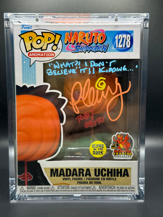 Funko Pop! Naruto Shippuden: Madara SIGNED by Michael Yurchak (JSA Certified)
