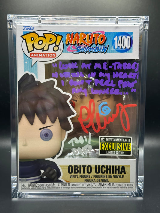 Funko Pop! Naruto Shippuden: Obito SIGNED by Michael Yurchak (JSA Certified)