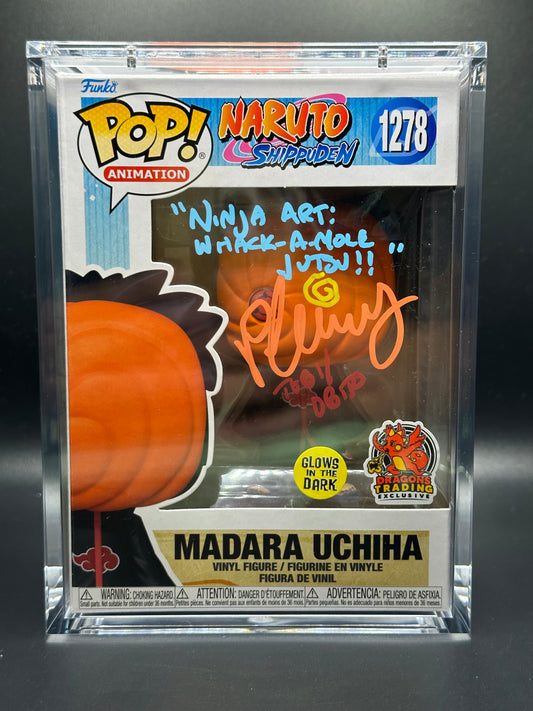 Funko Pop! Naruto Shippuden: Madara SIGNED by Michael Yurchak (JSA Certified)