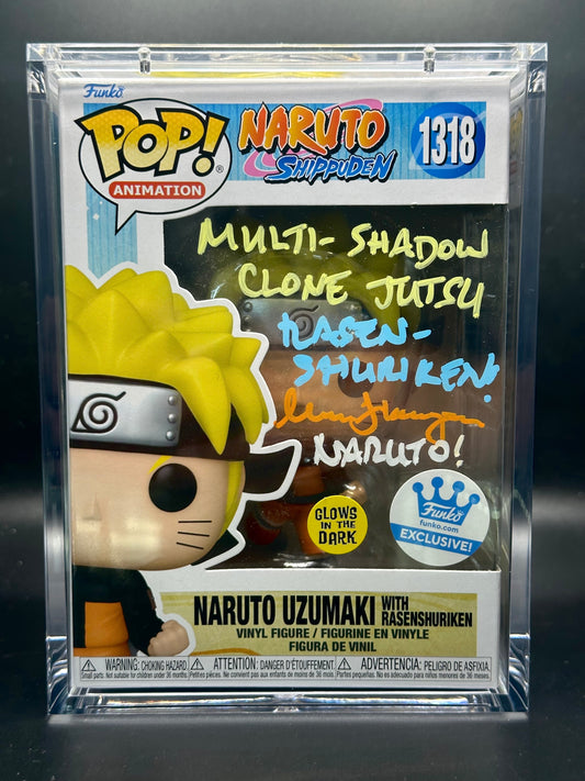 Funko Pop! Naruto Shippuden: Naruto SIGNED by Maile Flanagan (JSA Certified)