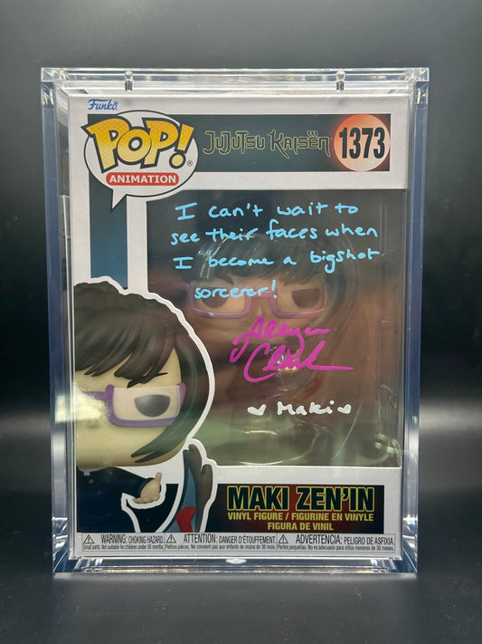 Funko Pop! Jujutsu Kaisen: Maki SIGNED by Allegra Clark (JSA Certified)