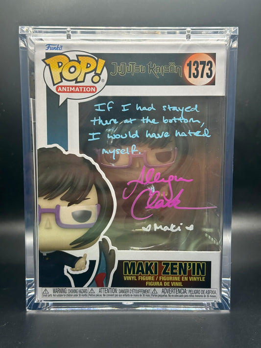 Funko Pop! Jujutsu Kaisen: Maki SIGNED by Allegra Clark (JSA Certified)