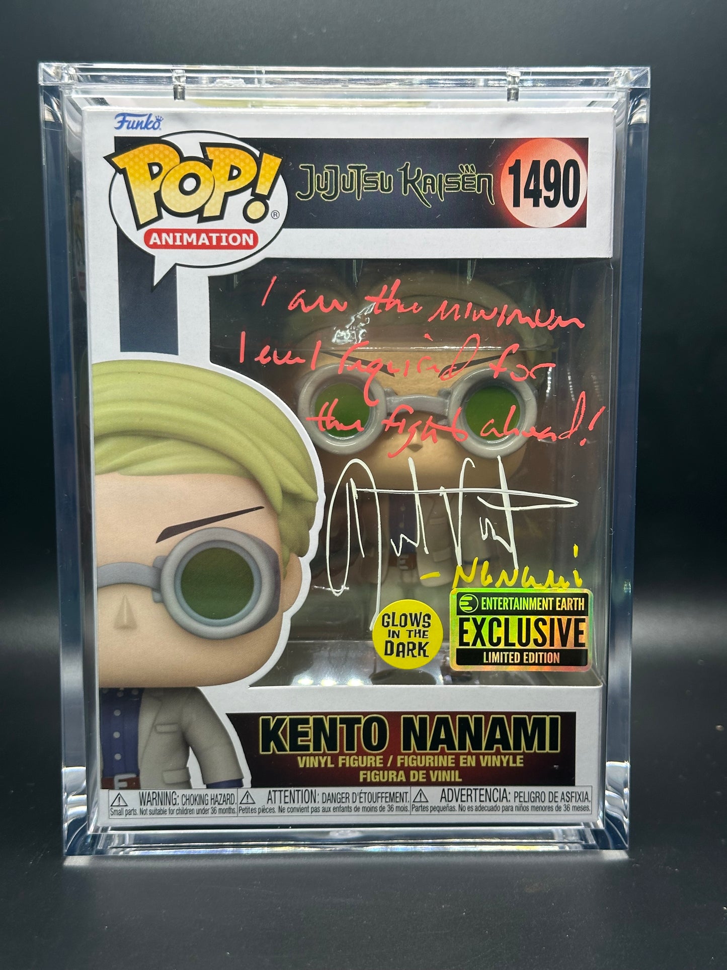 Funko Pop! Jujutsu Kaisen: Nanami Signed by David Vincent (JSA Certified)