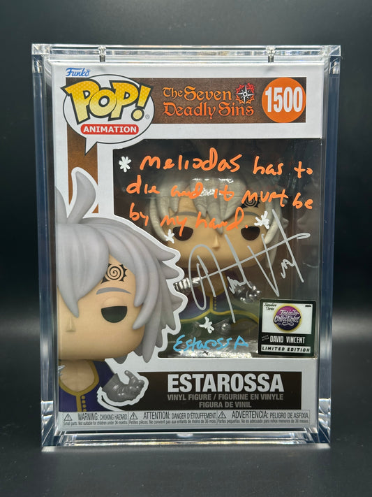 Funko Pop! The Seven Deadly Sins: Estarossa Signed by David Vincent (JSA Certified)