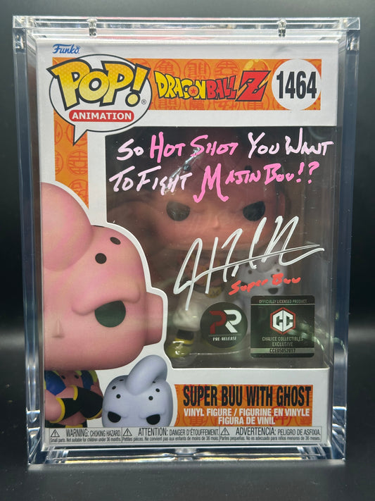 Funko Pop! Dragon Ball Z: Super Buu Signed by Justin Cook (JSA Certified)