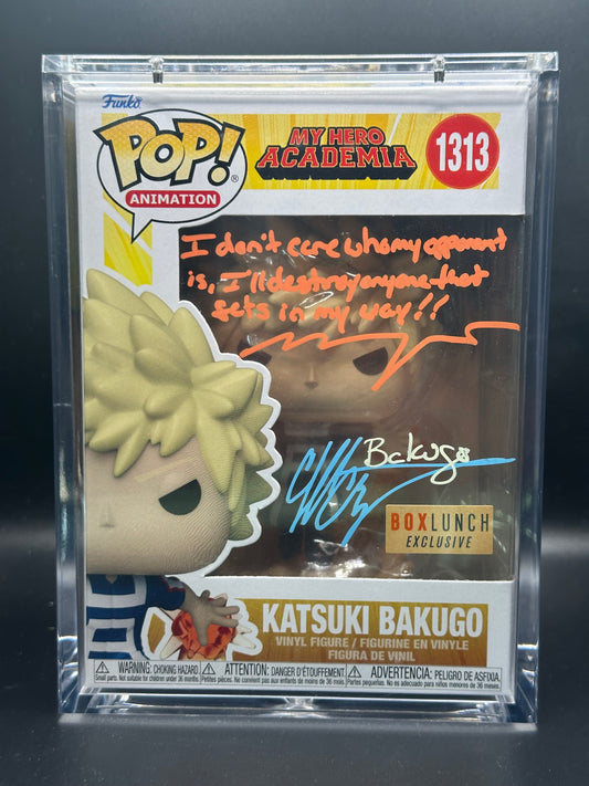 Funko Pop! My Hero Academia: Katsuki Bakugo Signed by Clifford Chapin (JSA Certified)