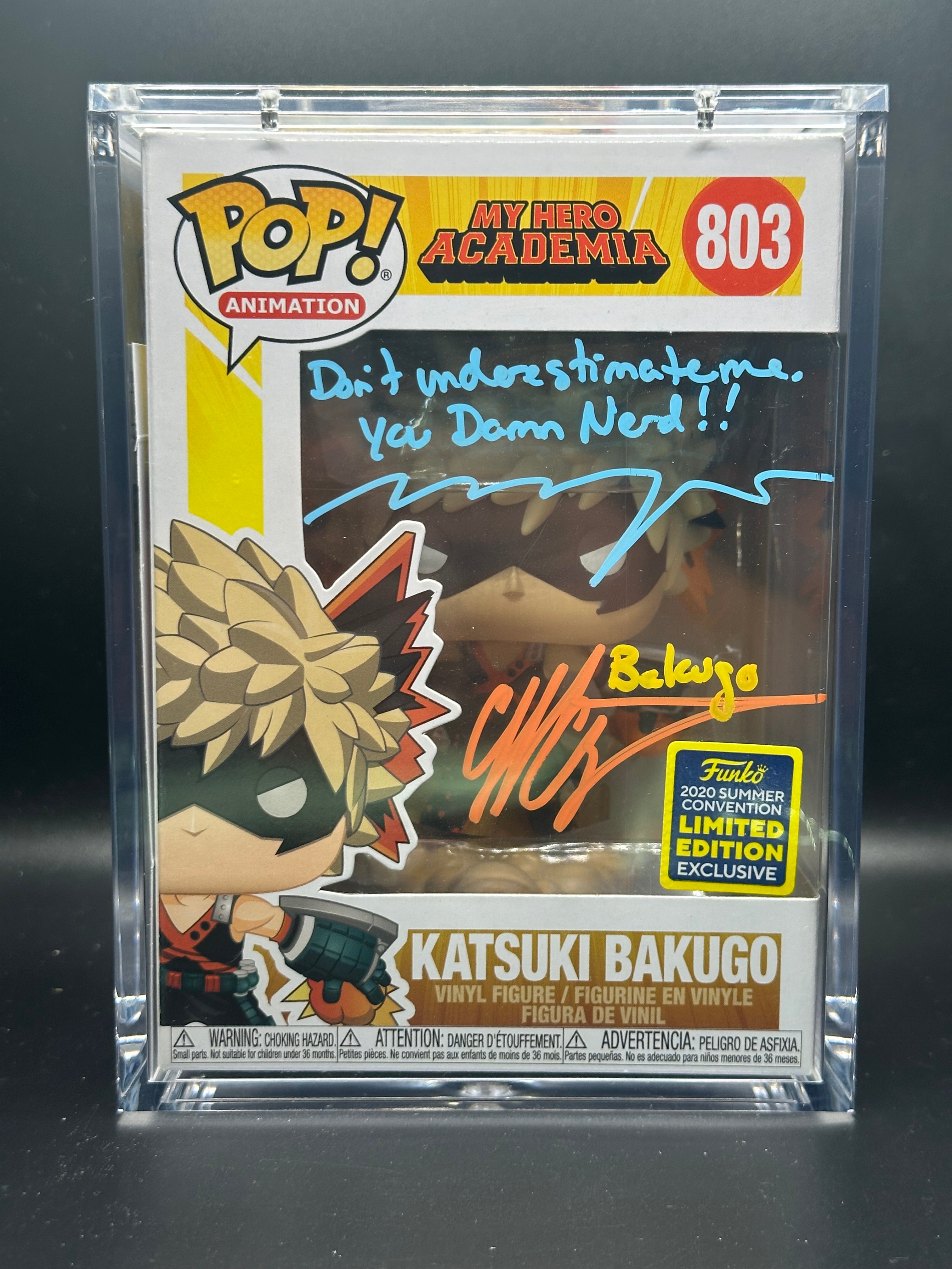 Katsuki Bakugo 2020 Summer Convention SIGNED Funko outlets Pop!