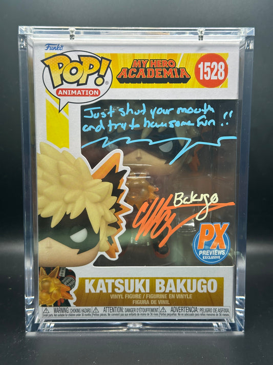 Funko Pop! My Hero Academia: Katsuki Bakugo Signed by Clifford Chapin (JSA Certified)