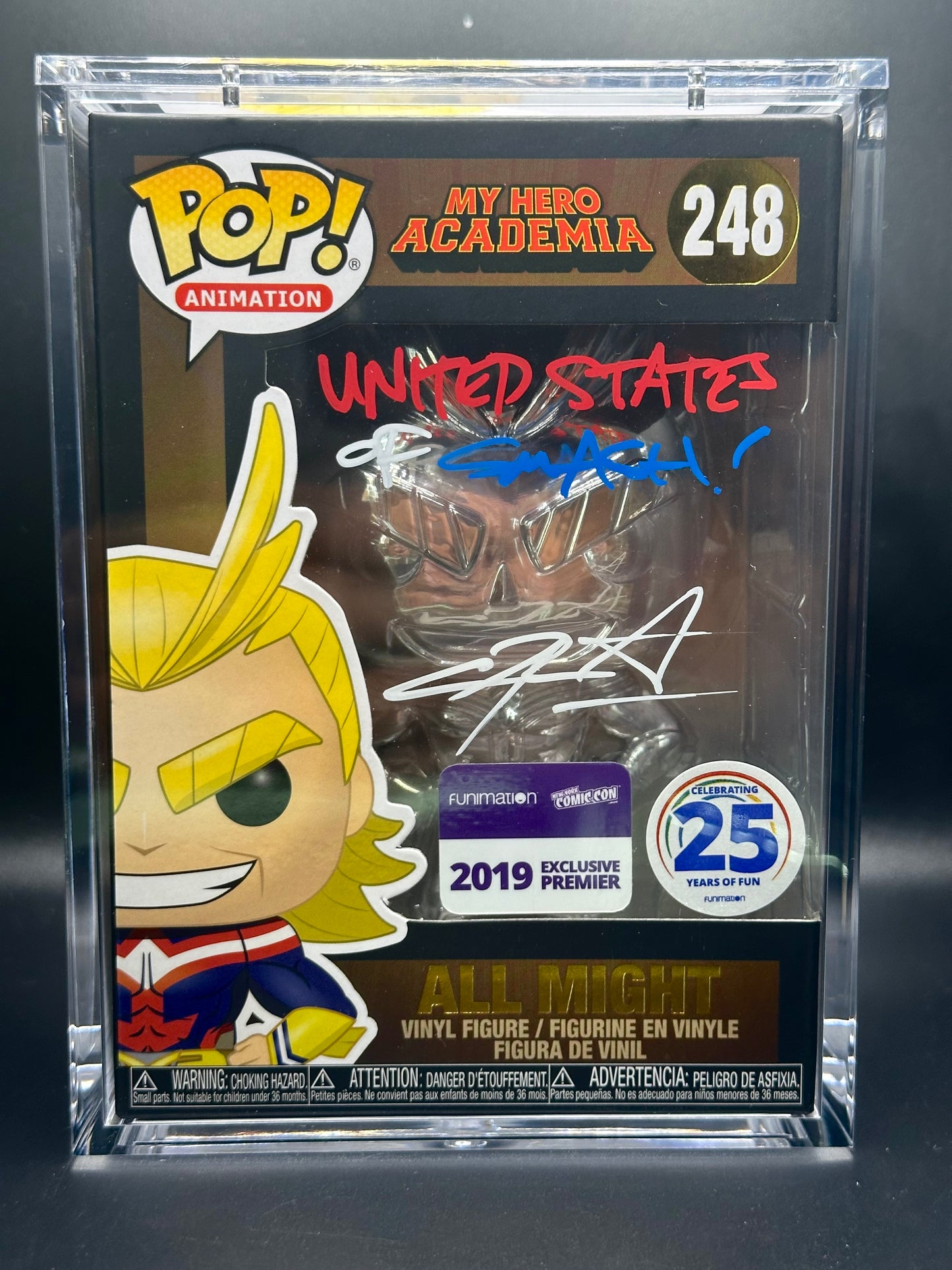 Funko Pop! My Hero Academia: All Might Signed by Chris Sabat (JSA Certified)