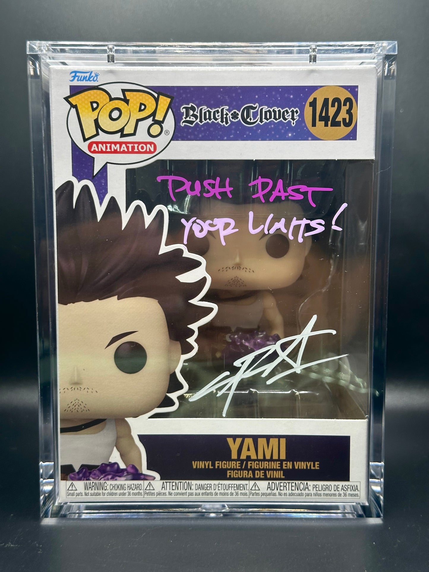 Funko Pop! Black Clover: Yami Signed by Chris Sabat (JSA Certified)