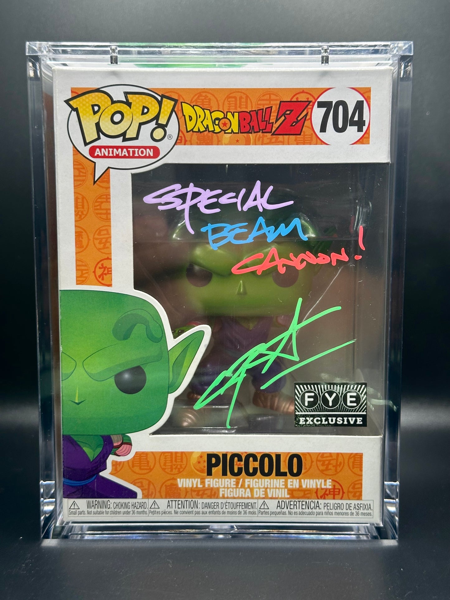 Funko Pop! Dragon Ball Z: Piccolo Signed by Chris Sabat (JSA Certified)